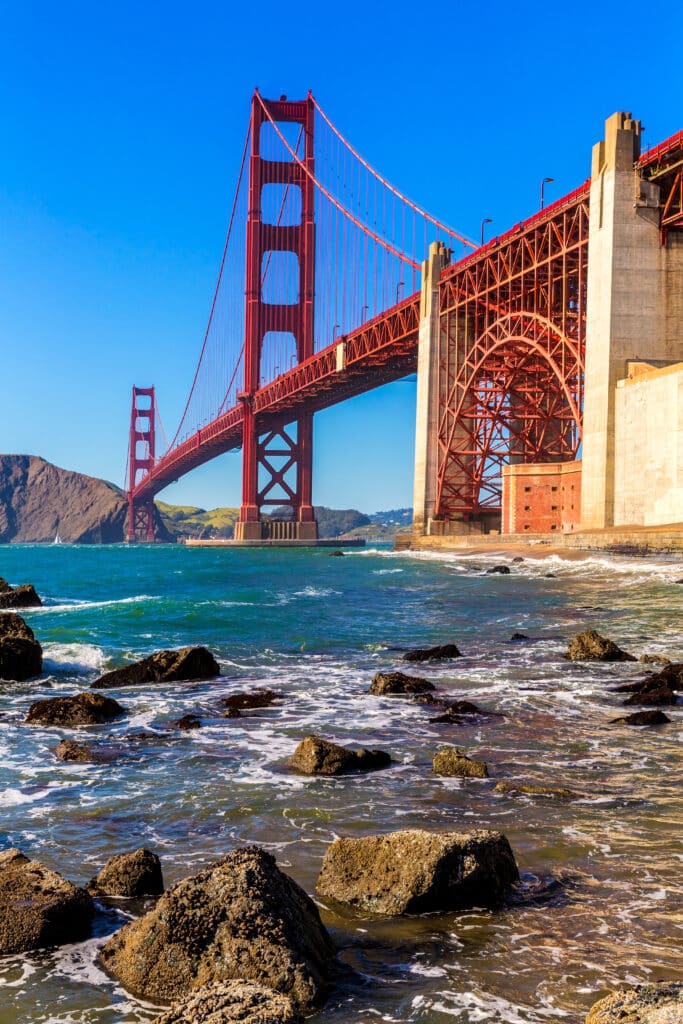 Die Golden Gate Bridge in San Francisco