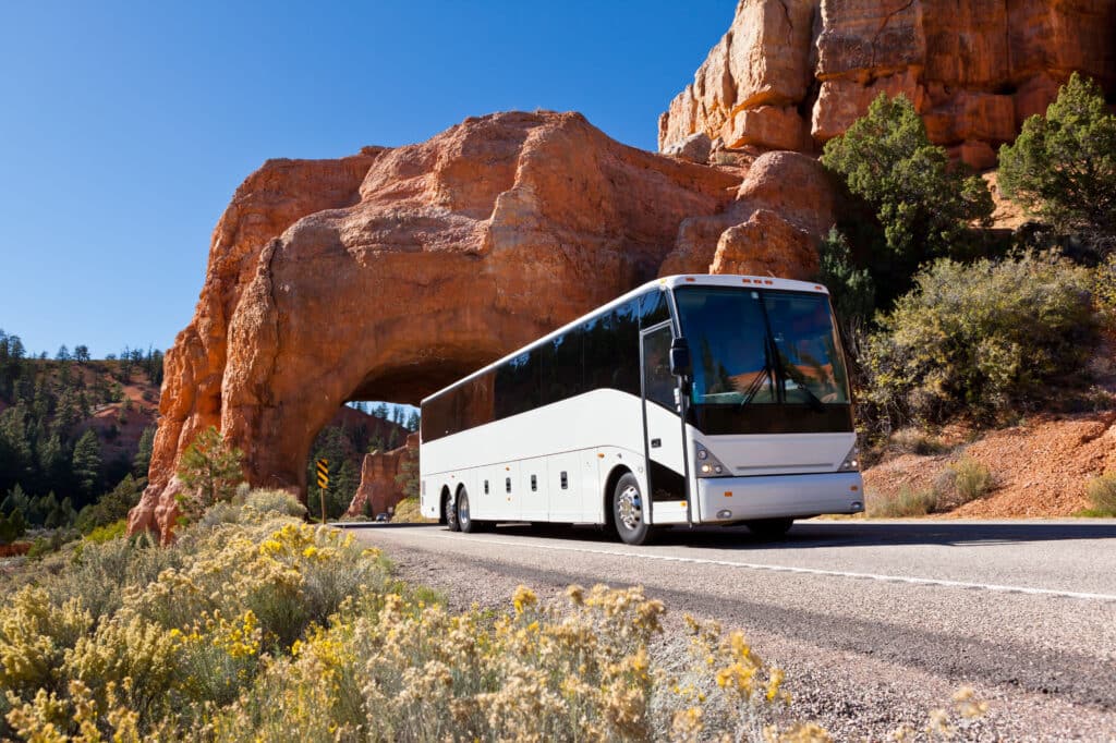 Busfahrt durch den Bryce-Canyon
