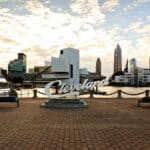 Blick auf die Skyline von Cleveland