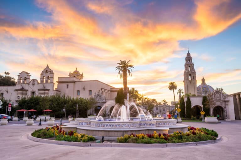 Abendstimmung im Balboa Park, San Diego