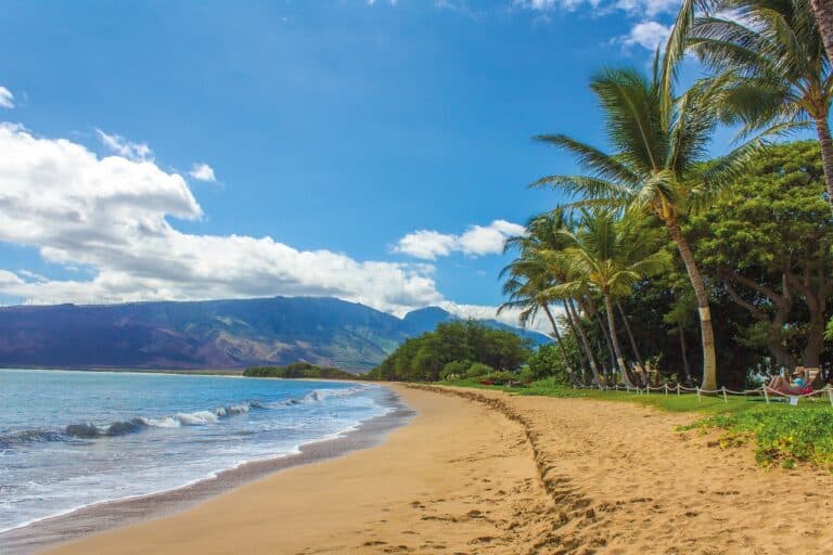 Sandstrand auf Hawaii