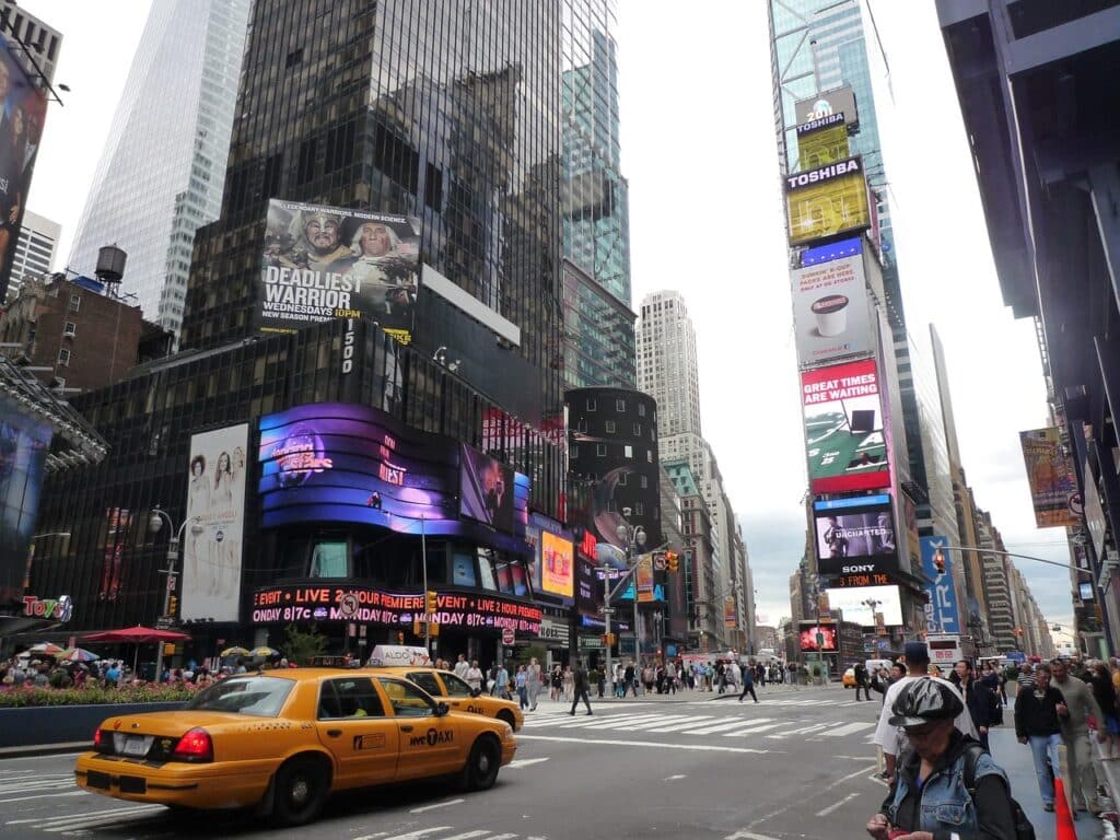 Der Times Square in New York City.
