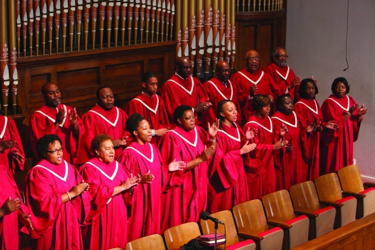 Kirchenchor der 16th Street Baptist Church in Birmingham, Alabama
