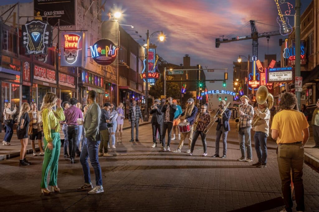 Beale Street in Memphis, Tennessee