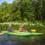 Kayaken auf dem Harold Banks Canoe Trail - Teil des Tallapoosa River nahe Alexander City