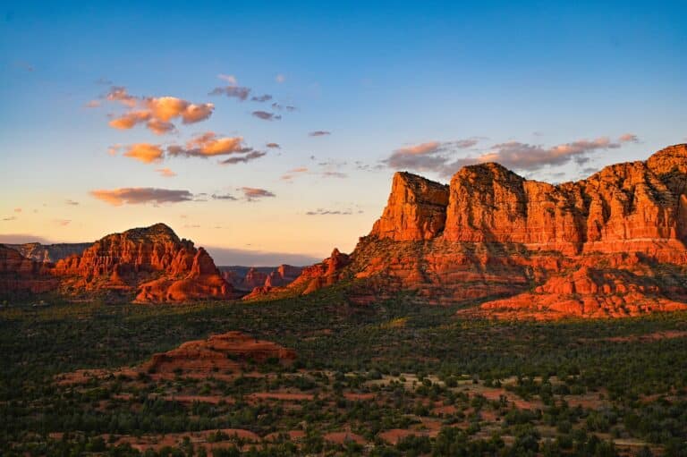 Rote Felsen bei Sonnenuntergang inSedona, Arizona