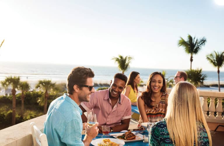 Dinner mit Meerblick in Fort Myers Beach, Florida