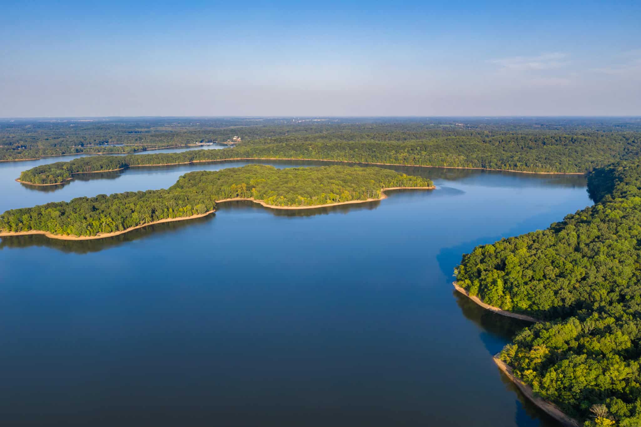 Insel zwischen den Seen der National Recreation Area