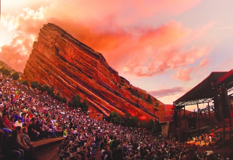 Aufführung im Red Rocks Amphitheatre in Denver, Colorado