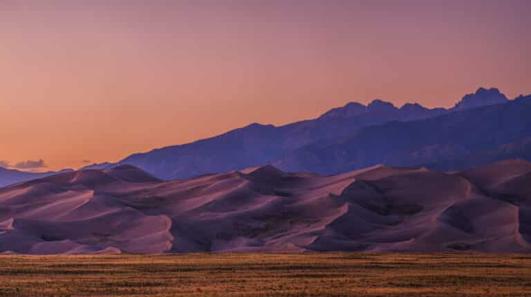 Sonnenaufgang im Great Sand Dunes National Park, Colorado