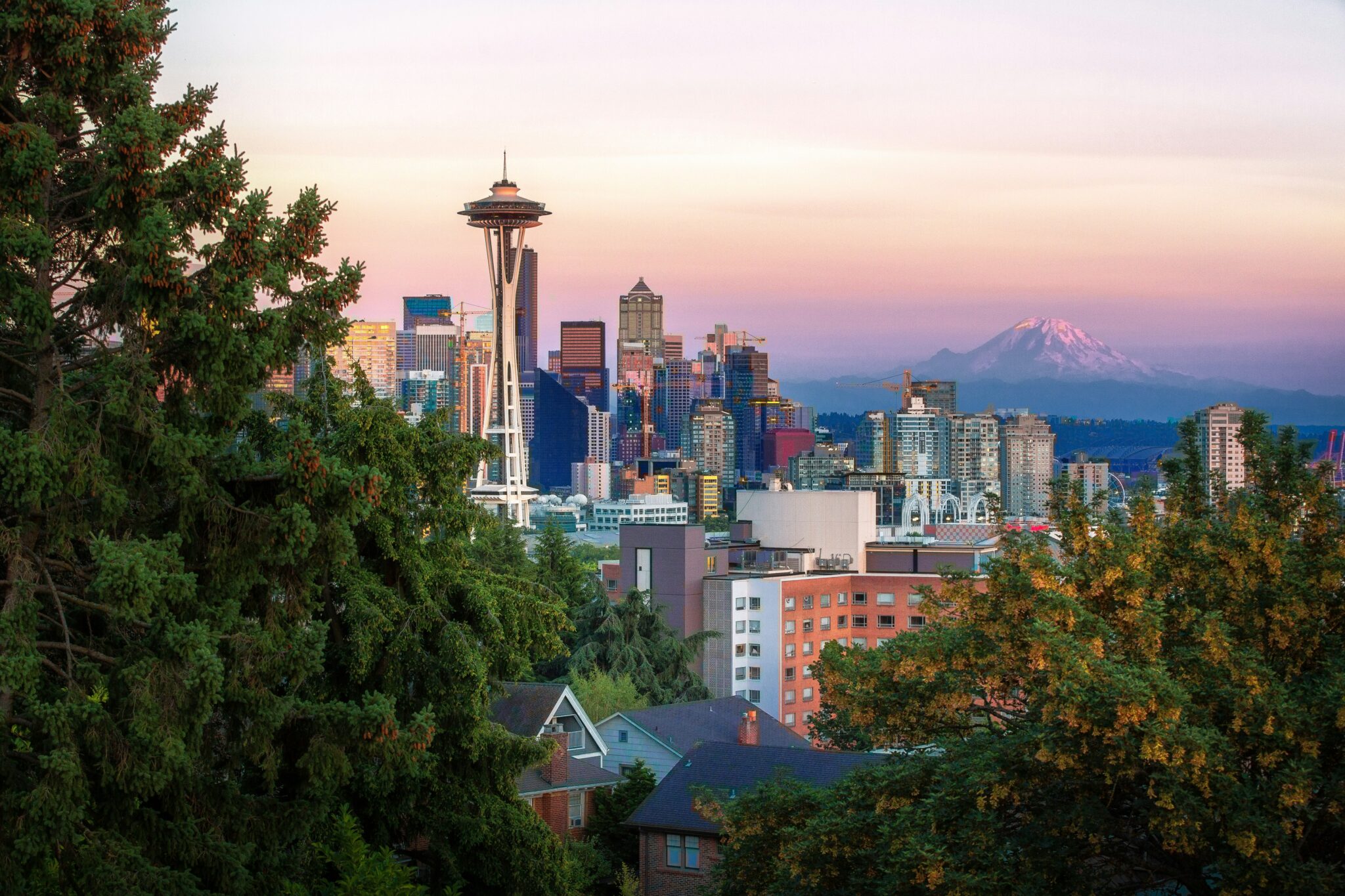 Blick auf die Stadt von Seattle