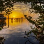 Sonnenaufgang in den Mangroven bei Key Largo