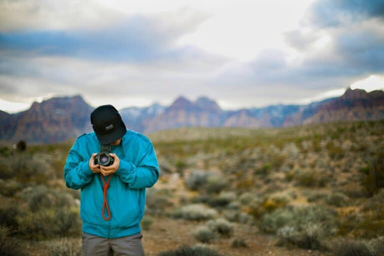 Fotograf im Red Rock Canyon