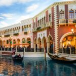 Innenansicht des Hotels "The Venetian" mit den "Grand Canal Shoppes"