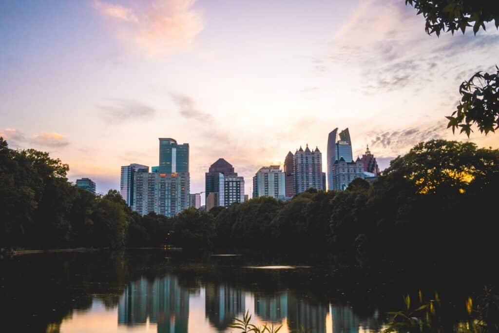 Atlanta mit Blick auf die Skyline