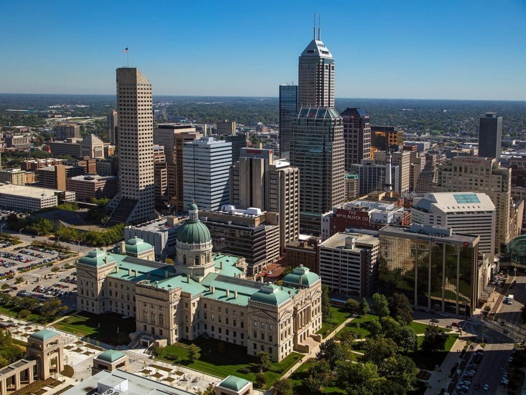 Indianapolis von oben