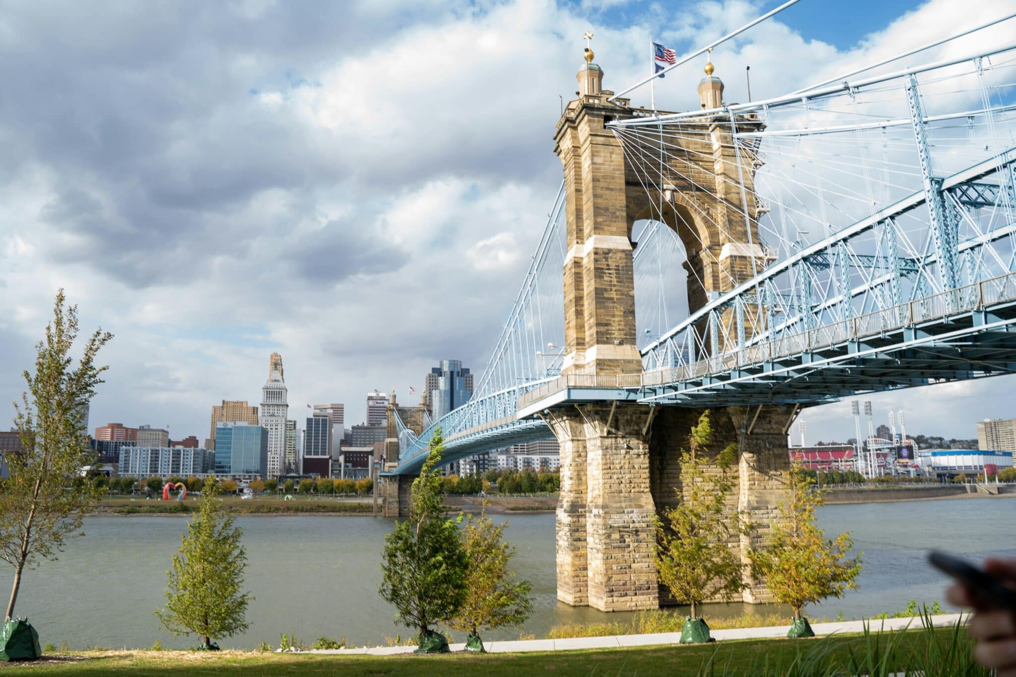 John A. Roebling Suspension Bridge in Covington