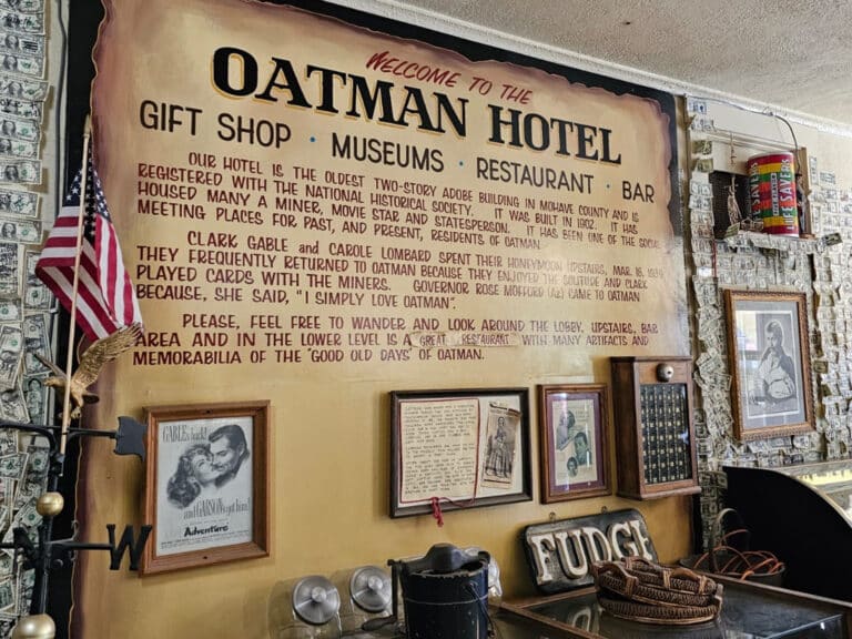 Das historische Oatman Hotel