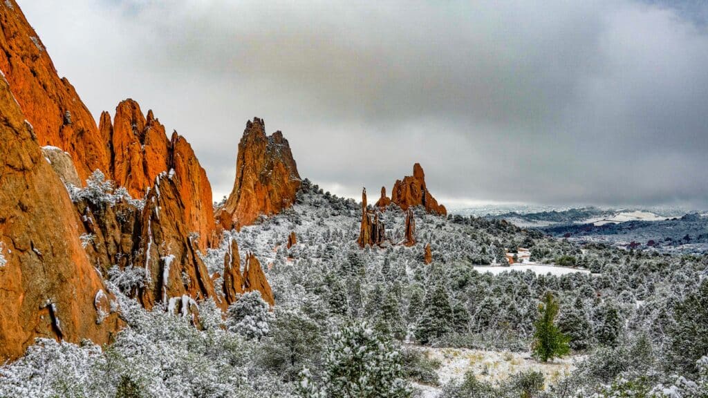 Garden of the Gods State Park Winterlandschaft