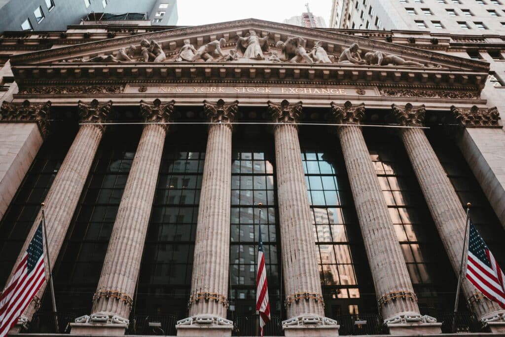 Die New York Stock Exchange in der Wall Street