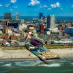 Blick auf die Küste von Atlantic City