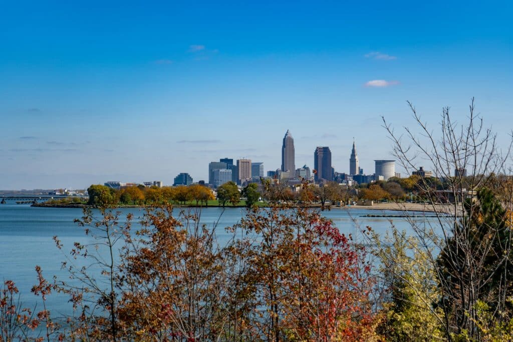 Blick auf Cleveland