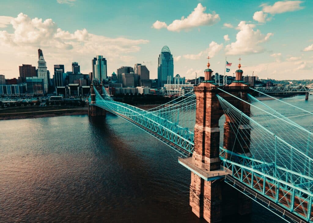 Blick auf Cincinnati