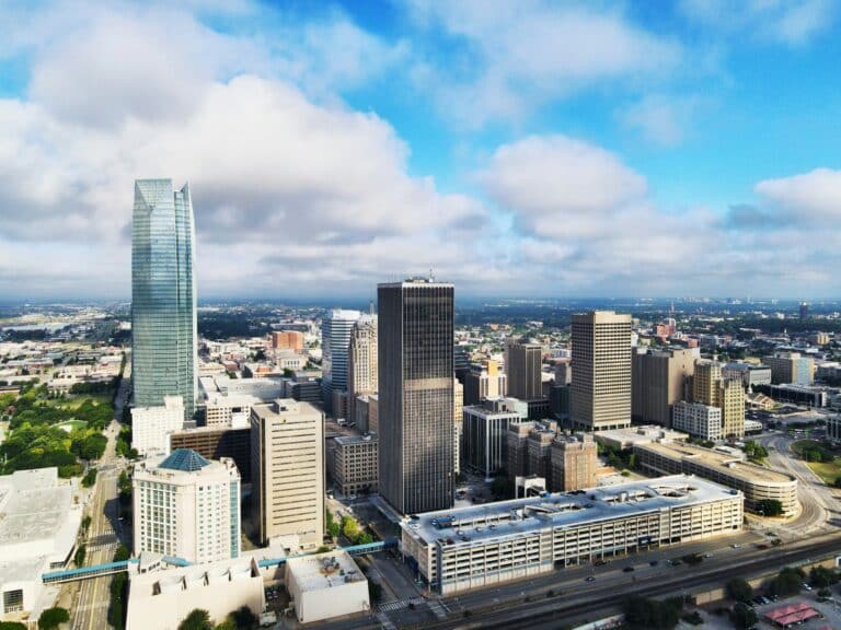 Blick auf Oklahoma City