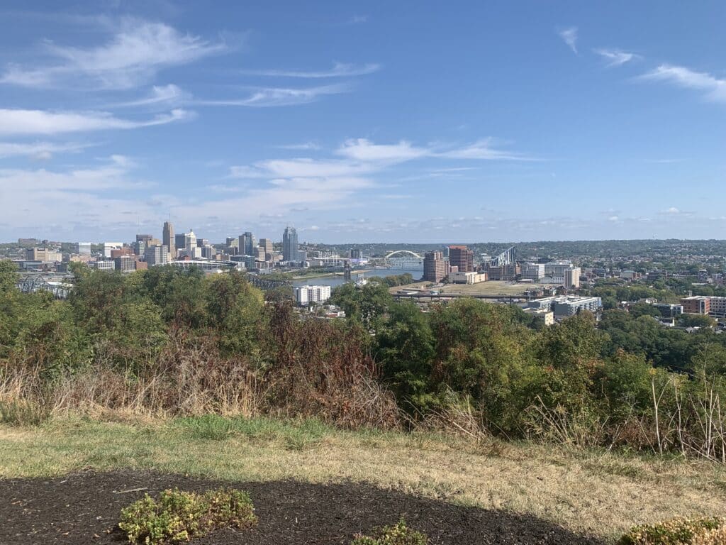 Blick auf Covington vom Devou Park