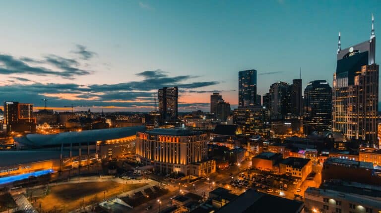 Blick auf Nashville