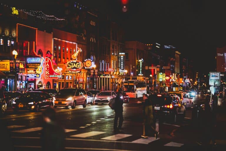 Nashville Downtown bei Nacht