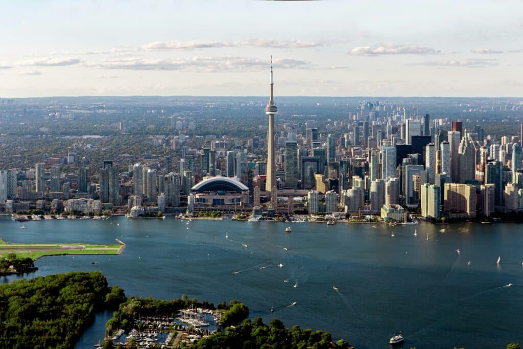 Blick auf Toronto von oben