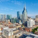 Blick auf die Skyline von Nashville