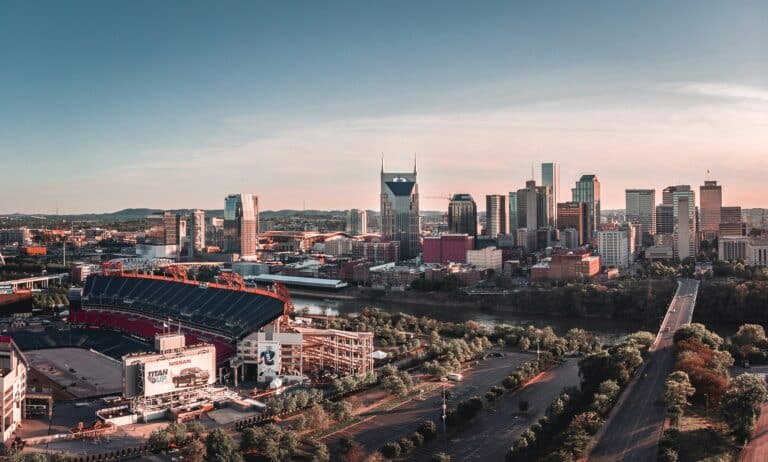 Blick auf Nashville