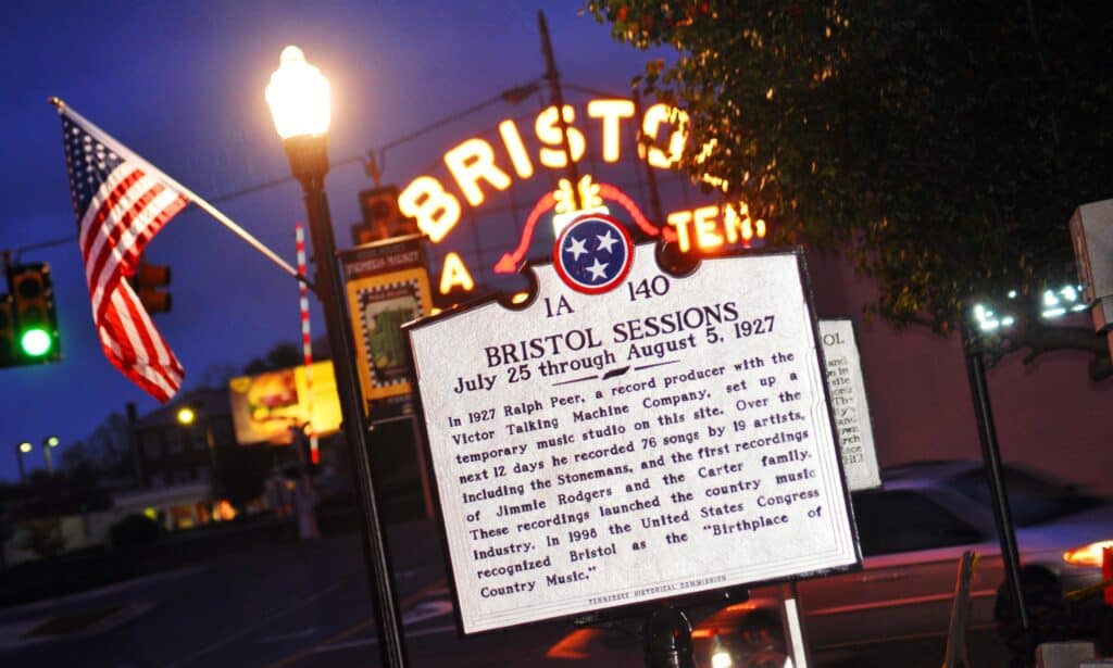 Geburtsort der Country-Musik: Bristol Sessions in Bristol, Tennessee