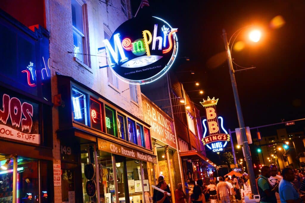 Historic Beale Street in Memphis, Tennessee