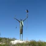 Statue im Seminole Canyon State Park bei Comstock, nahe Del Rio