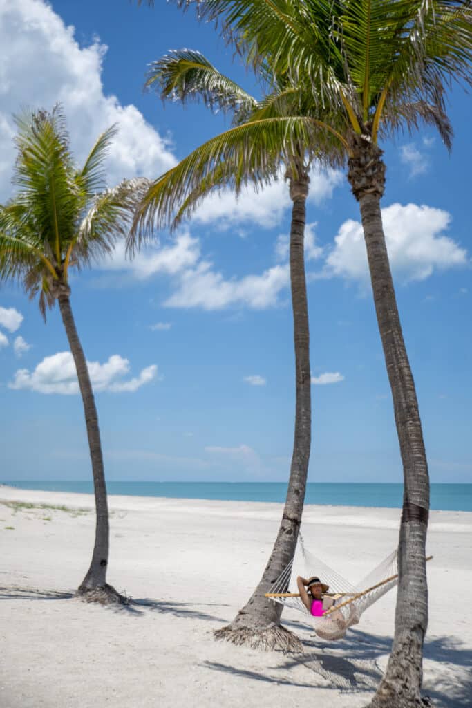 Entspannung ion der Hängematte auf Captiva