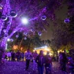 Magische "Zoo Lights" im Elmwood Park Zoo in der Countryside of Philadelphia