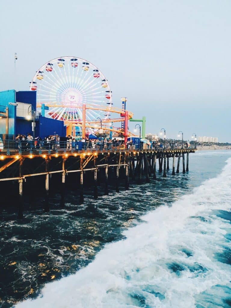 Der Santa Monica Pier in Los Angeles.