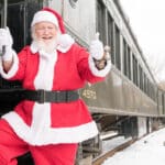 Santa steigt in den "Polar Express"