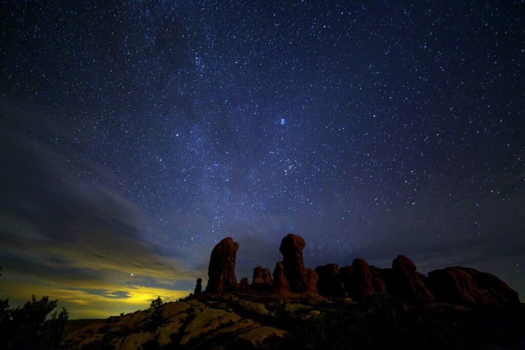 Sternenbeobachtung in der Natur von Moab