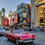 Buntes Treiben in Hollywood, Los Angeles.