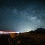 der Picacho Peak in Tucson mit einem wunderschönen Sternenhimmel