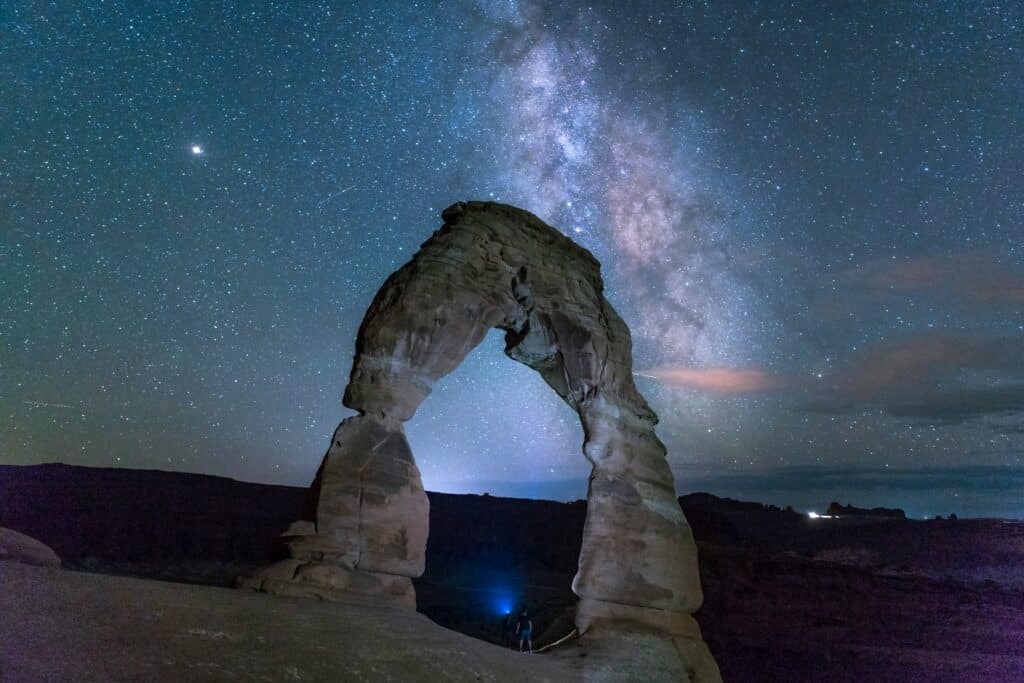 Sternenhimmel im Arches National Park