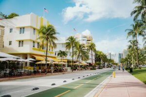 Art Deco Häuser am Ocean Drive in South Beach