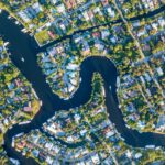 Drohnenaufnahme der Kanäle von Fort Lauderdale